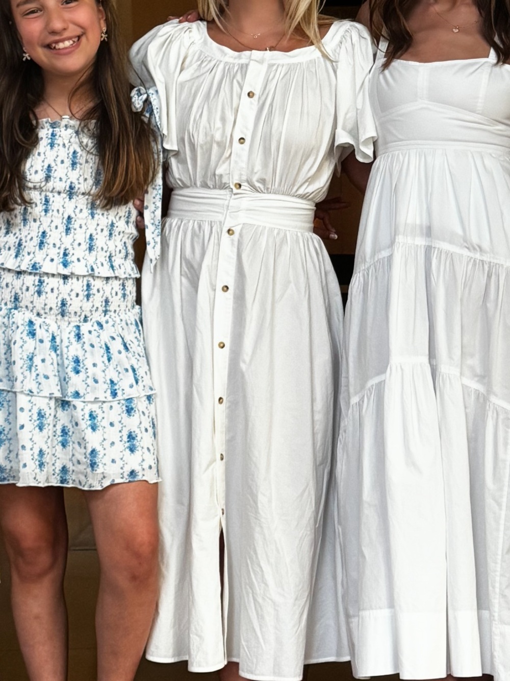 Caio Lucia White Button-Front Dress - Picture 2 of 3